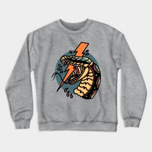 thunder snake tattoo Crewneck Sweatshirt